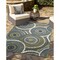 The Rug Department Liora Manne Marina Circles Indoor Outdoor Area Rug Azure